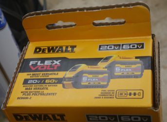 DeWalt Flexvolt 20/60V MAX Battery Pack - Pack of 2 (‎DCB606-2) 6AH NEW . F(contact info removed)2