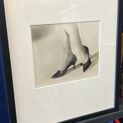 Black And White Photo Of Stefano Marazzini black kitten heels