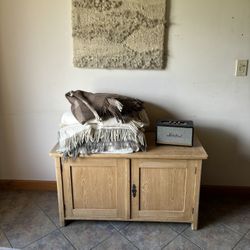 Antique European Pine Cabinet 