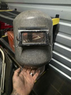 Vintage Fiberglass Welding Mask, Mid-20th Century,