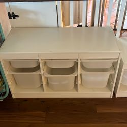 IKEA Trofast 6 Bins Storage System - White