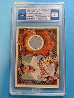 2022 Allen & Gitner Jorge Polanco Game Used Patch.