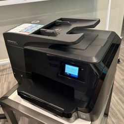 Retails $989! HP OfficeJet Pro 8710 All-in-One Wireless Color Printer Ink INCLIDED!  LIKE NEW