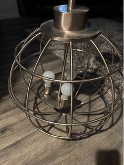 Satin Nickel Globe Chandelier
