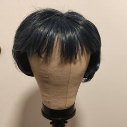 12" Blue Wavy Wig