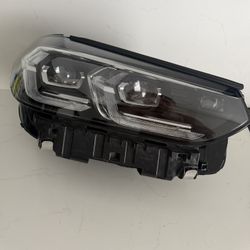 BMW X3 X4 LCI ORIGINAL OEM RIGHT PASSENGER LED HEADLIGHT CHROME NO DAMAGE 2021-2024
