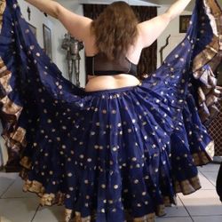 Navy Blue Gypsy Skirt