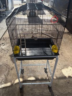 Bird Cage with Rolling Stand