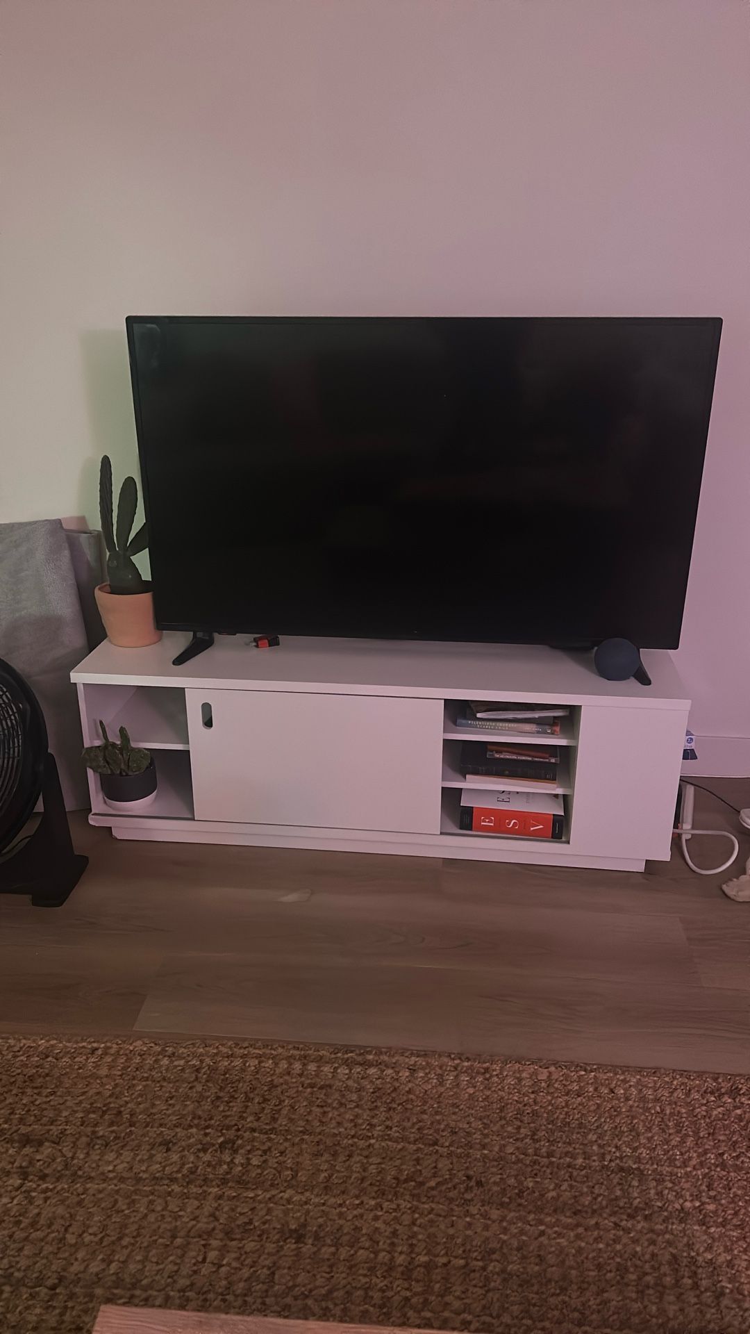 White Tv Stand/ Media Console