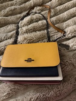 Multi colored coach bag
