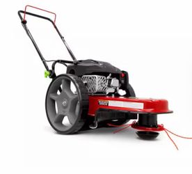 Walk behind string mower