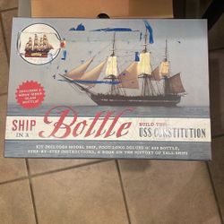 Ship In A Bottle USS Constitution Kit New
