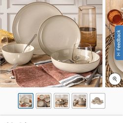 over&back Options 16-piece Dinnerware Set