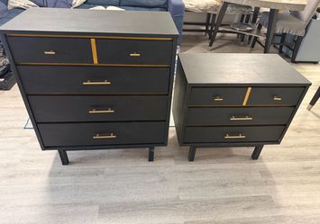 Drawer chest and nightstand
