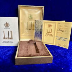 Vintage Silver Bark Dunhill Lighter Super Mint Condition Works 1 Year Warranty 