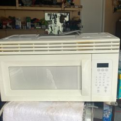 White Used Over The Range Microwave