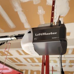 1 Liftmaster Fully Working Garage Door Opener With Complete Hardware, Wall Opener Switch And Remotes For Overhead Door