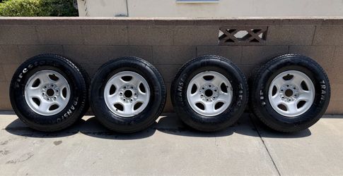 4 - LT245/75 R16 Stock Wheels Rims FireStone Tires