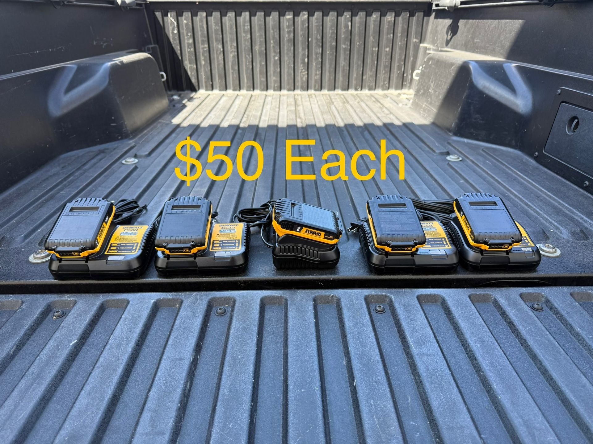 DEWALT 20V MAX Lithium-Ion 2.0Ah Battery with 12V to 20V MAX Charger **5 Available, $50 Each**