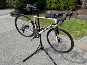 Bike stand - collapsible with handlebar holder and tool tray