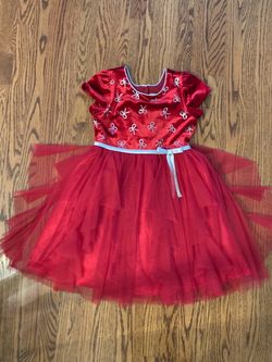 Girls red special occasion dress size10