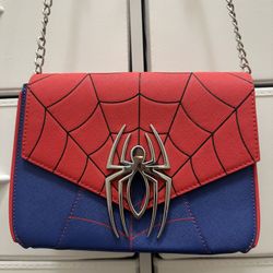Marvel Spider-Man Color Block Crossbody Bag loungefly