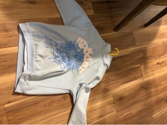 Sp5der Web Hoodie Sky Blue