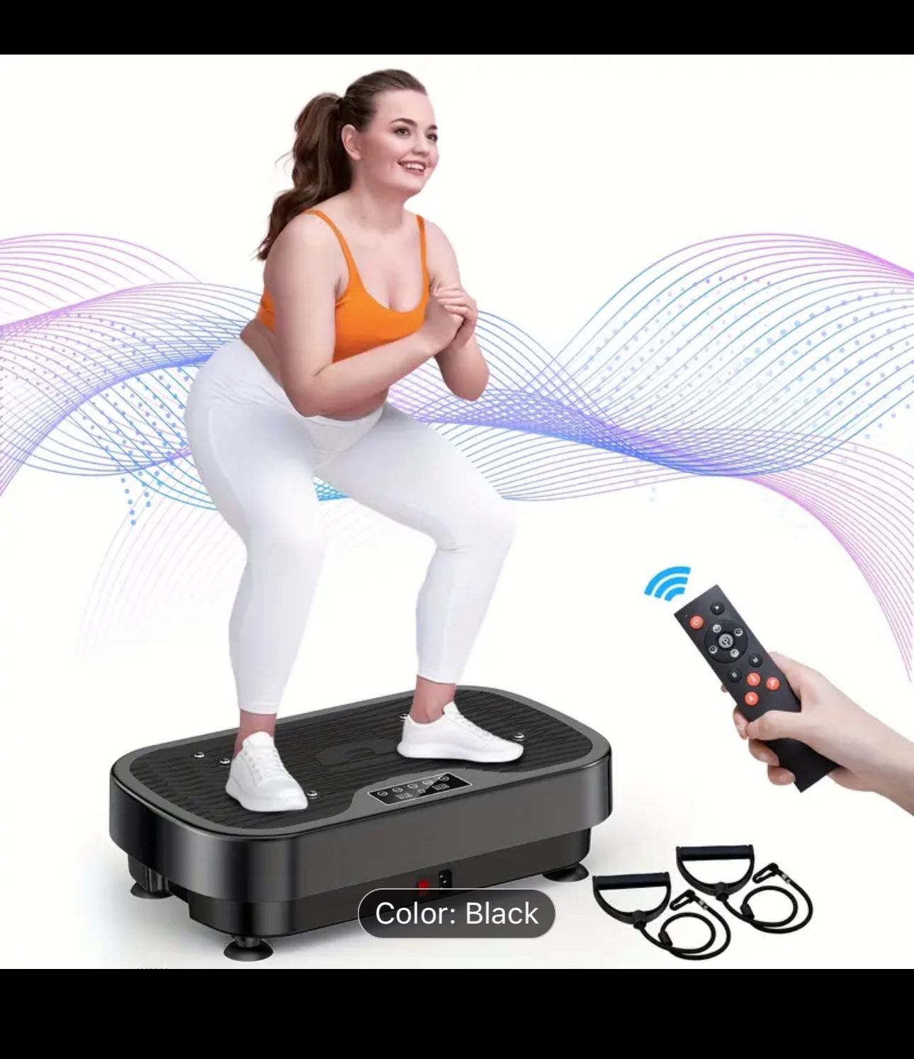 Vibration Plate for Full Body Workout USB Powered Fitness Machine with Infrared Sensing
