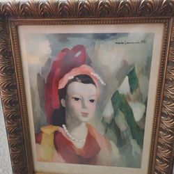 femme en rouge Frame