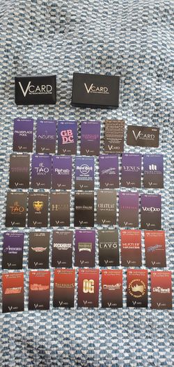 REDUCED- Vcard the Vegas Nightclub pass