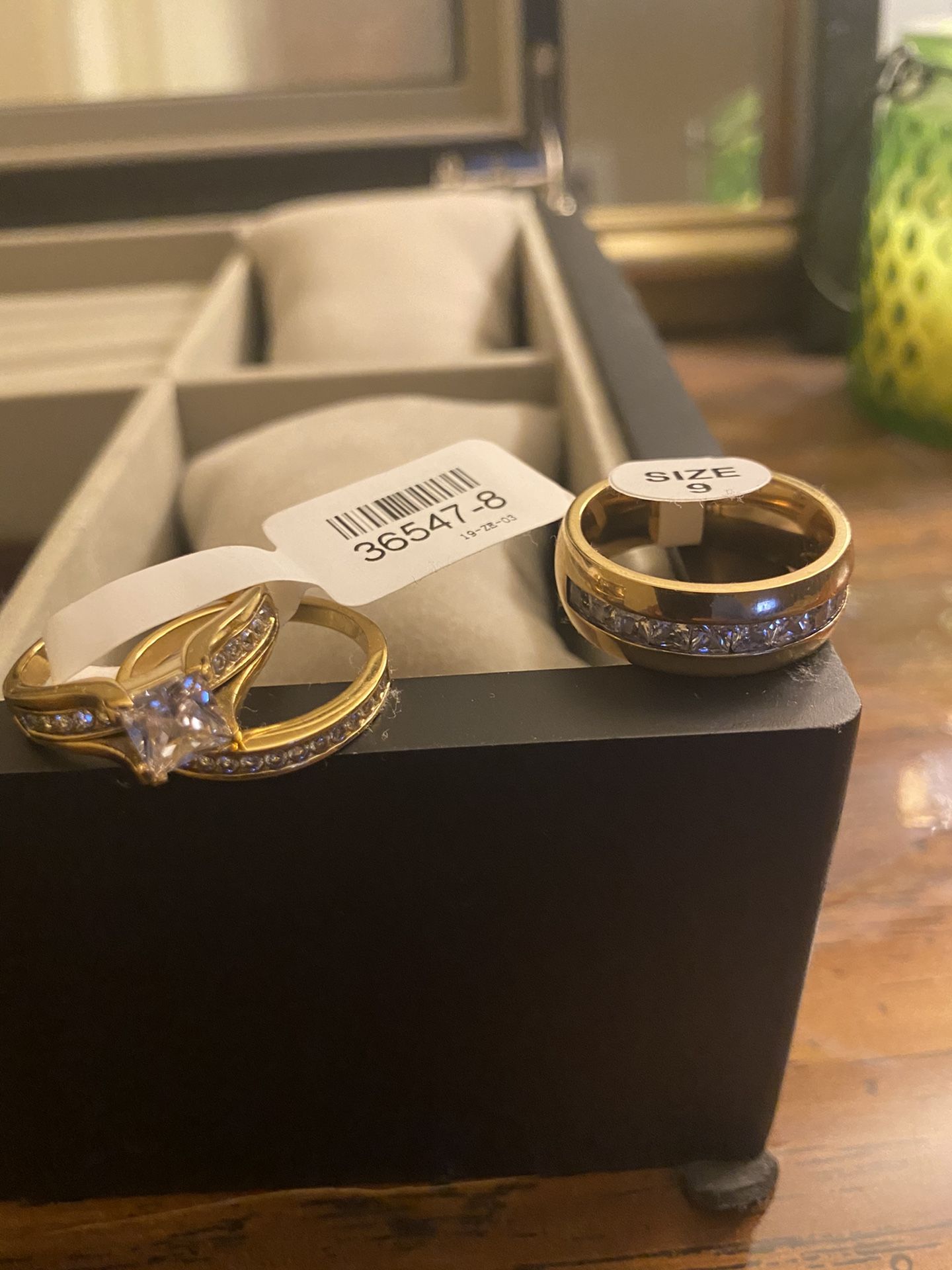 Wedding ring and wedding band