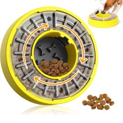 Slow Feeder Dog Bowls Rotatable Dog Puzzle Feeder Toy Large Capacity for All Dogs Dog Slow Feeder Bowl Feeder Puzzle Keep Dog Busy Non-Slip Puzzle Dog