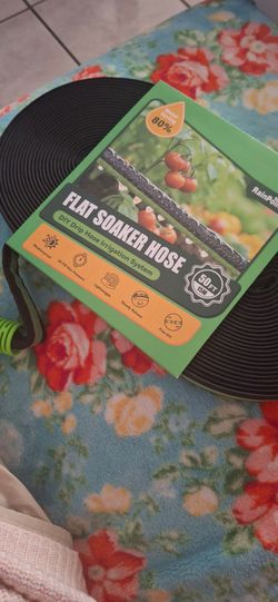 Flat soaker hose