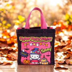 Hello Kitty Sanrio Halloween Glow-In-the-Dark Canvas Treat Bag NWT
