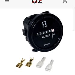 Hour Meter Analog Works On All 12v 24v 48v 60v  Applications 