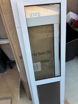 Pet medium sliding door