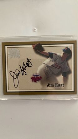 Jim Kaat Autographed Minnesota Twins Baseball Card