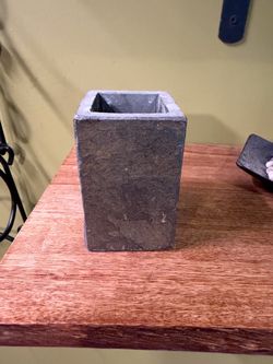 Square Stone Planter or Vase