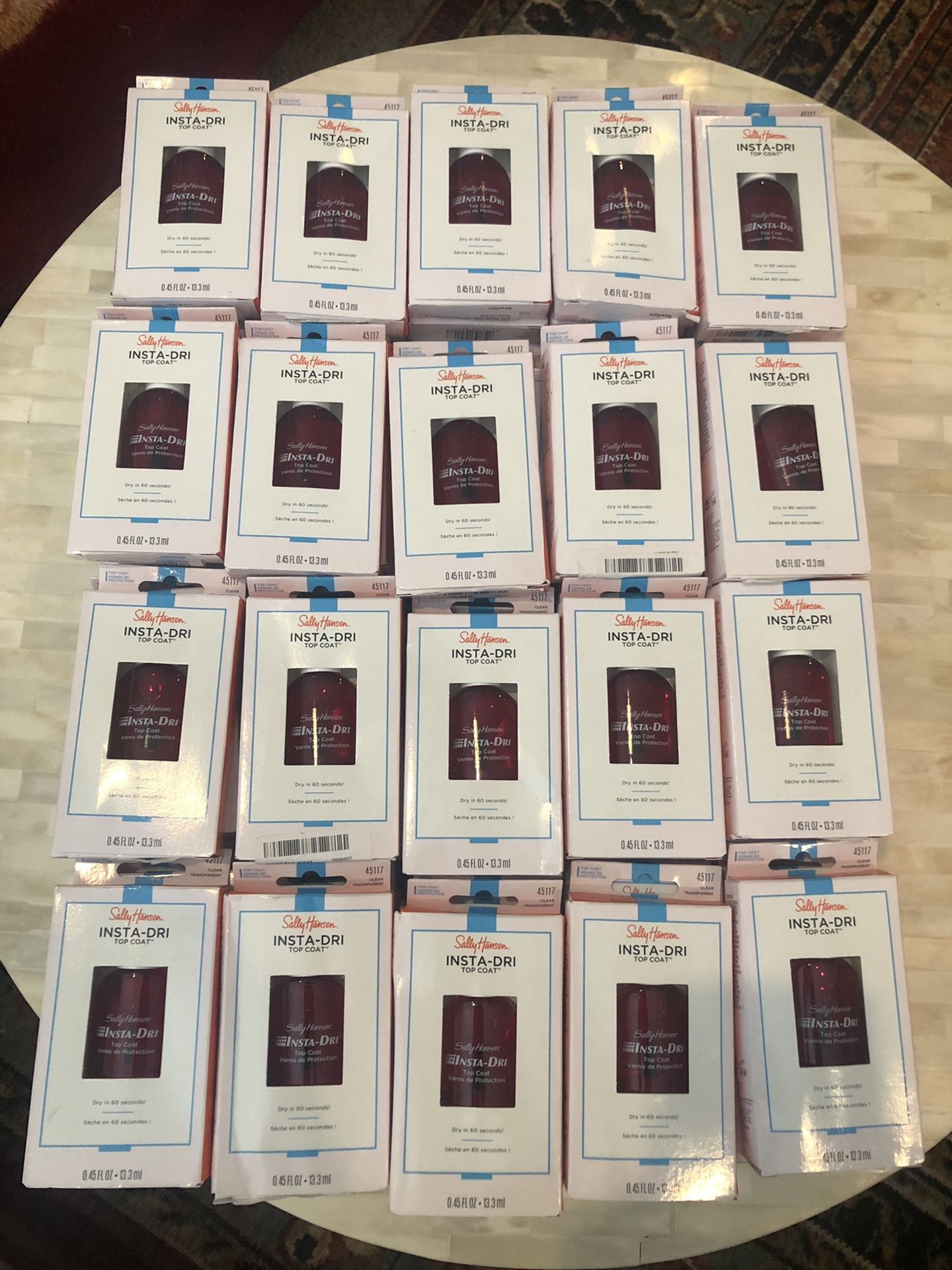 100pc HUGE LOT Sally Hansen Insta Dri top coat Clear!! $900 retail value!!