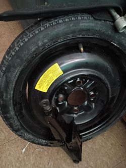 Spare tire and jack