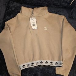 Adidas Adicolor Joggers And Crop Hoodie 