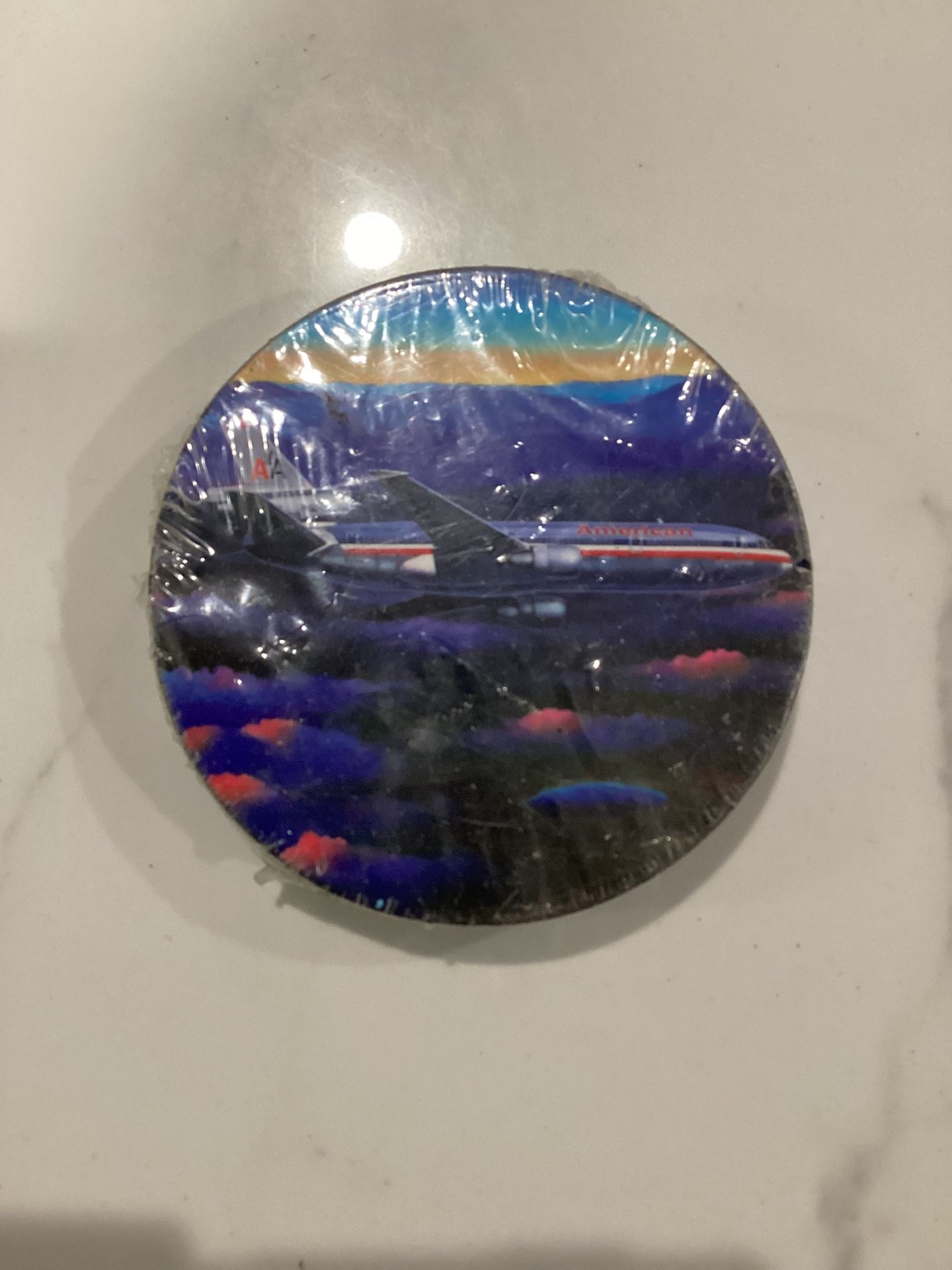4 PCS American Airlines Cardboard Coasters (4 inch Diameter)