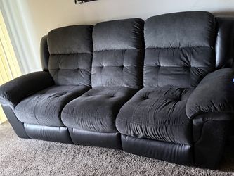 Love seat and couch recliner