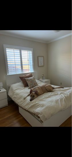 IKEA Full Size Bed Frame with Drawers