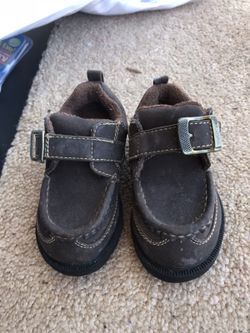 Brown toddler shoes