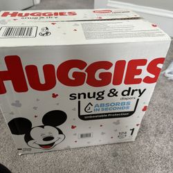 124 Count Huggies Diapers