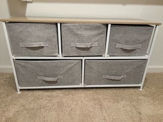 Fabric Storage Dresser (5 Drawers)