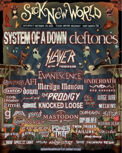 Sick New World Festival 2026 Poster