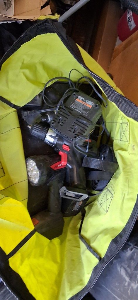 Drill Master Drill And Light In Ryobi Bag