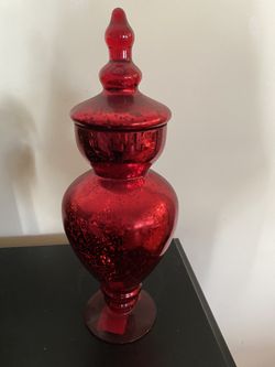 Red vase